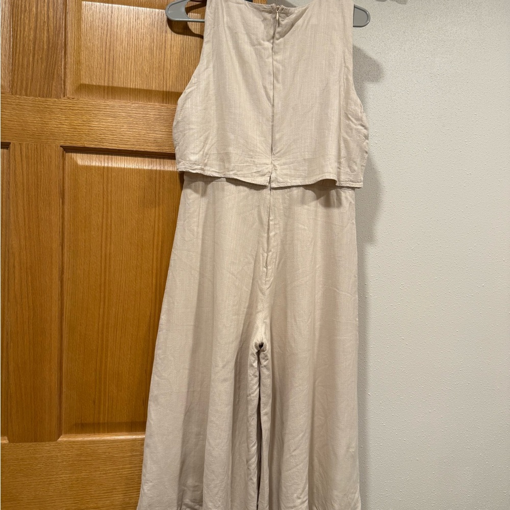 MVN the Label Cream linen Jumpsuit - Picture 2 of 2